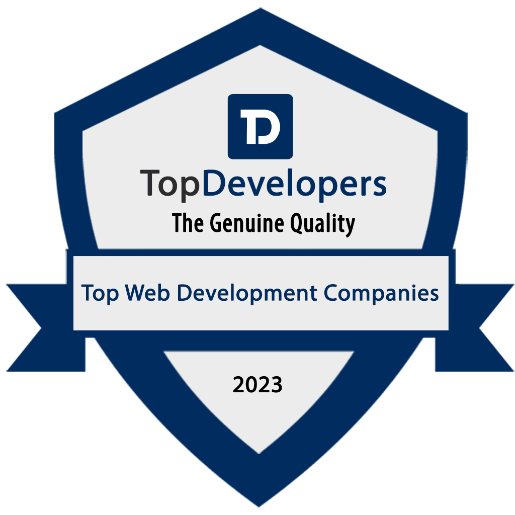 Shilsha Technologies recognized by TopDevelopers.co as one of the Top Web Development Companies 2023 for quality and innovation.